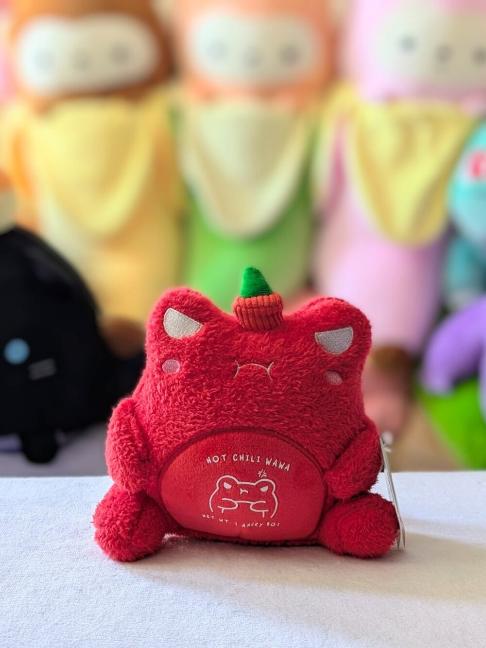 Round 1 Cuddle Barn 6" Hot Chili Sauce Wawa Frog Plush
